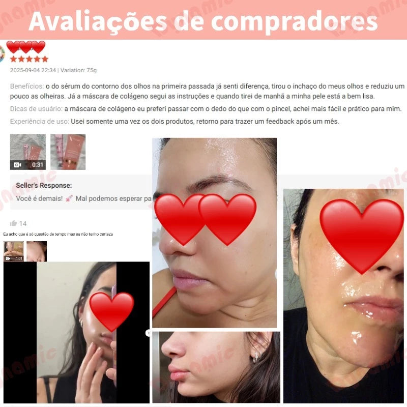 Máscara Facial de Colágeno Coreana - Sellve
