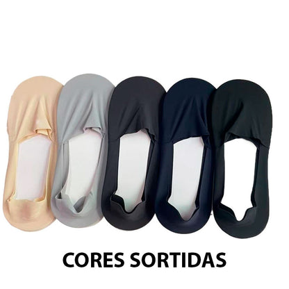 COMPRE 3 LEVE 5 Pares de Meias Invisíveis Masculina, Respiráveis e Antiderrapantes - Sellve