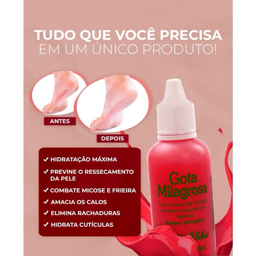 HOJE: COMPRE 1 LEVE 3 - Loção Gota Milagrosa