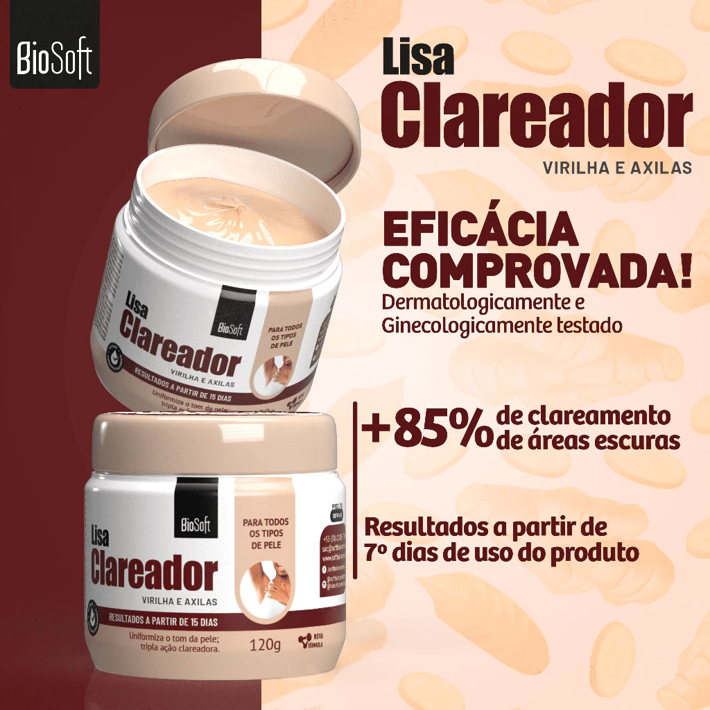 Creme Lisa Clareador de Axilas e Virilhas - Sellve