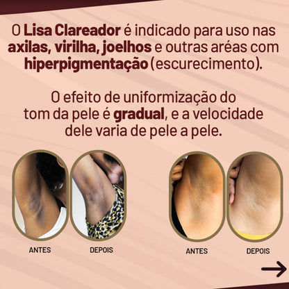 Creme Lisa Clareador de Axilas e Virilhas - Sellve