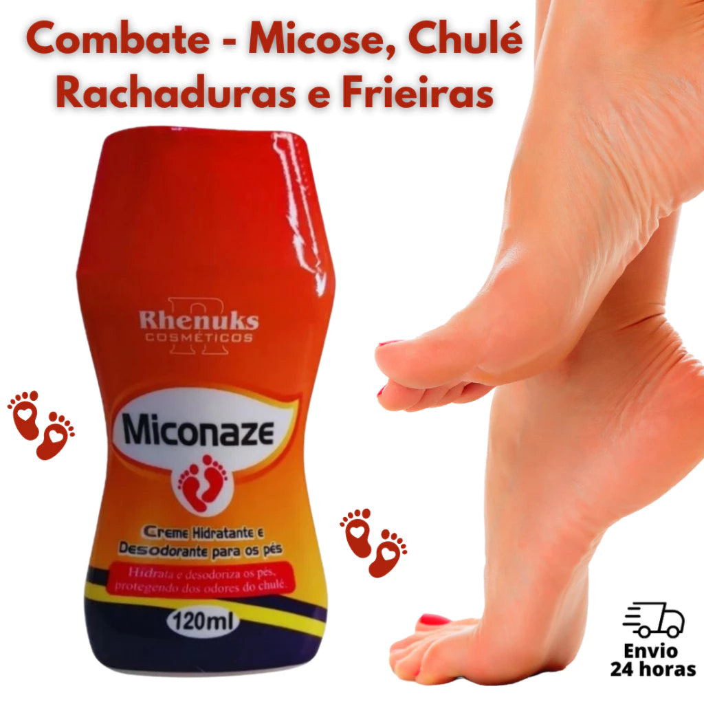 Creme Miconaze Hidratante e Desodorante Para os Pés e Anti-Micose - Sellve