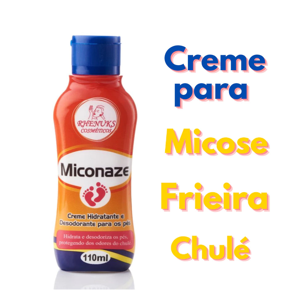 Creme Miconaze Hidratante e Desodorante Para os Pés e Anti-Micose - Sellve