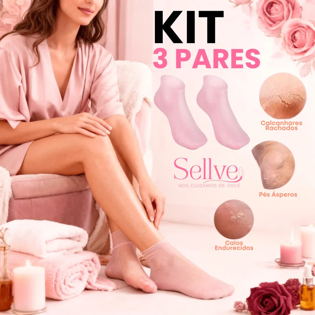 KIT 3 Pares - Transforme Seus Pés com HidraFeet™ - Resultado Garantido Promo