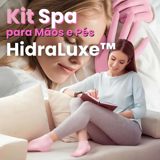 Kit Spa para Mãos e Pés HidraLuxe™ - Sellve (Luvas e Meias Hidratantes Premium de Silicone)