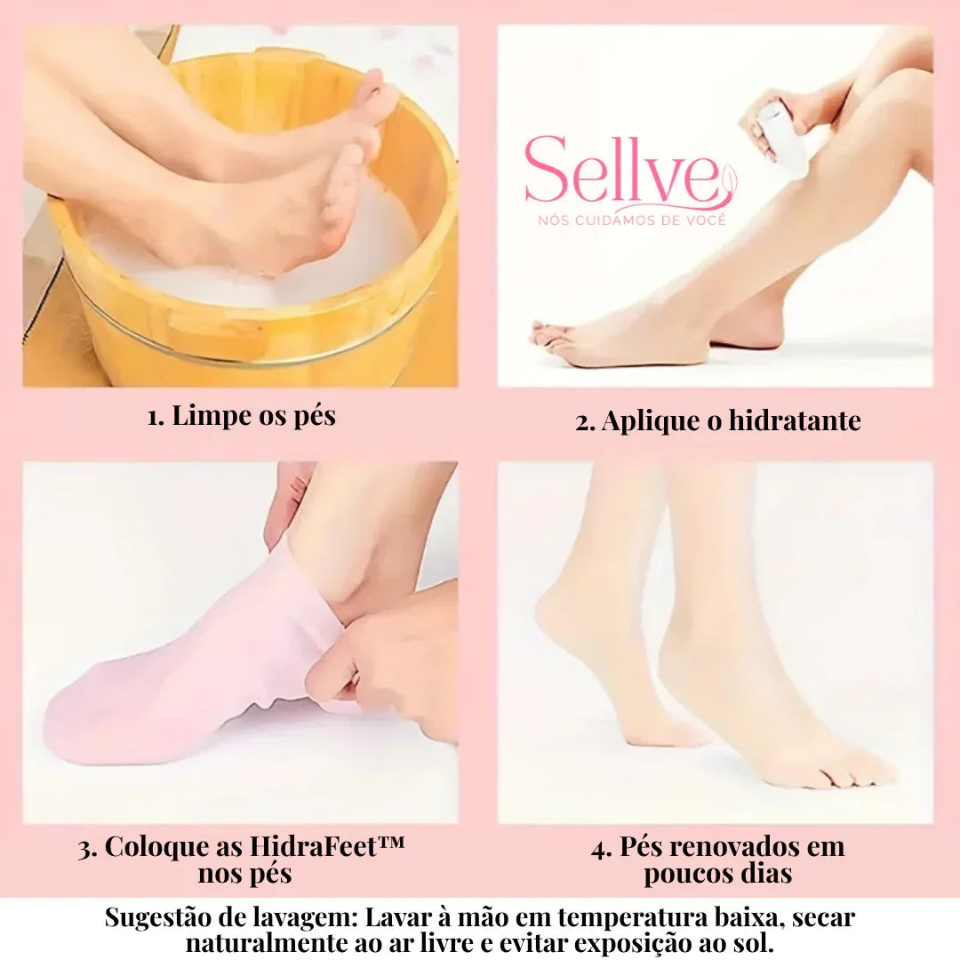 KIT 3 Pares - Transforme Seus Pés com HidraFeet™ - Resultado Garantido Promo